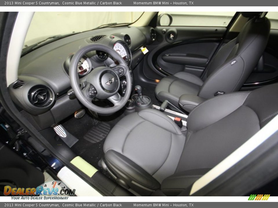 2013 Mini Cooper S Countryman Cosmic Blue Metallic / Carbon Black Photo #11
