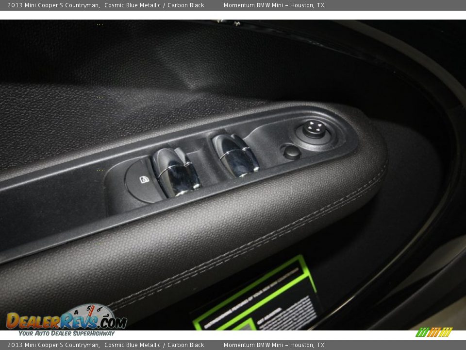 2013 Mini Cooper S Countryman Cosmic Blue Metallic / Carbon Black Photo #14