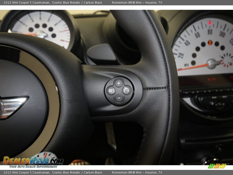 2013 Mini Cooper S Countryman Cosmic Blue Metallic / Carbon Black Photo #22