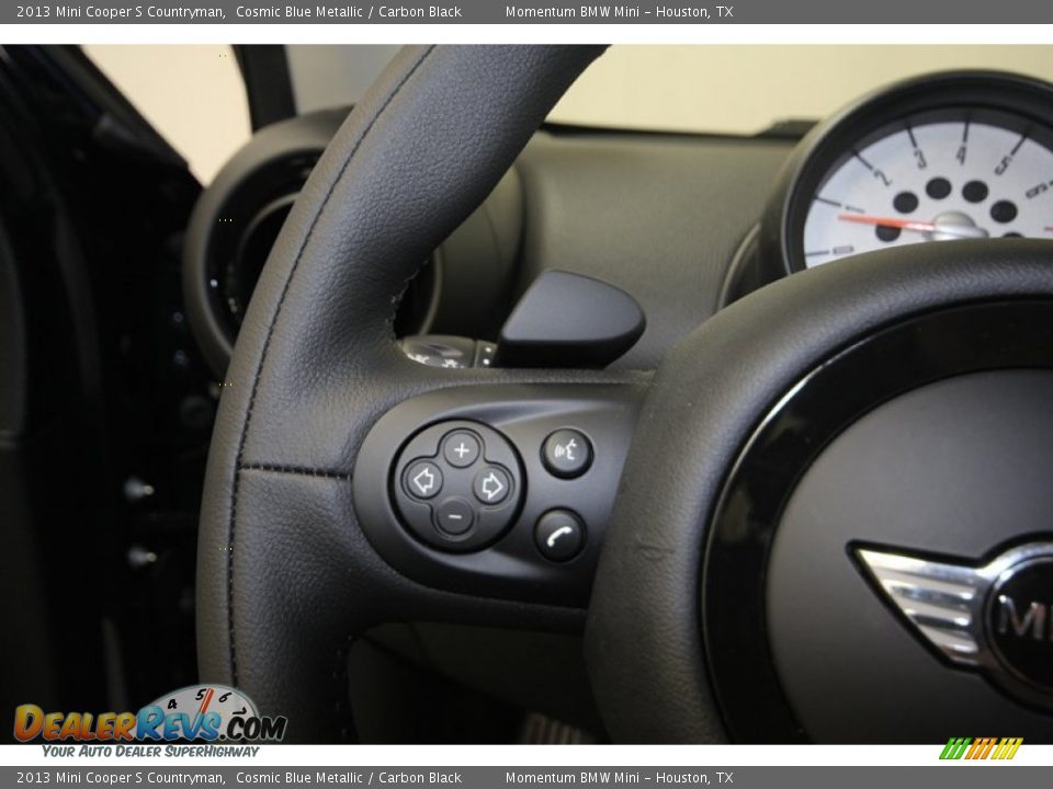 2013 Mini Cooper S Countryman Cosmic Blue Metallic / Carbon Black Photo #23