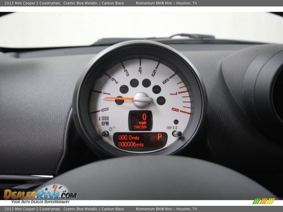2013 Mini Cooper S Countryman Cosmic Blue Metallic / Carbon Black Photo #24