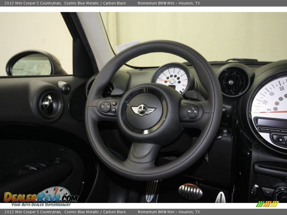 2013 Mini Cooper S Countryman Cosmic Blue Metallic / Carbon Black Photo #27