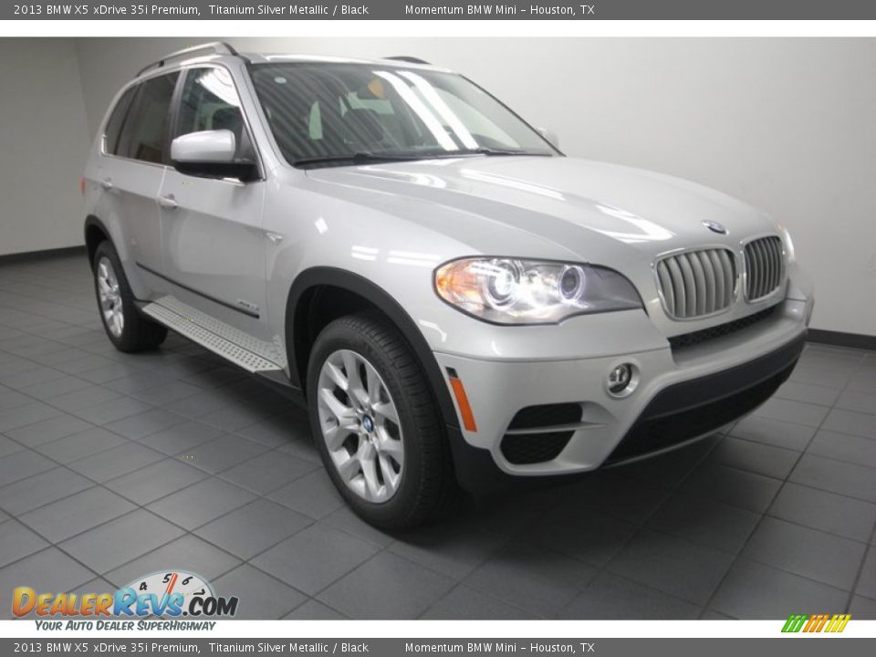 2013 BMW X5 xDrive 35i Premium Titanium Silver Metallic / Black Photo #1