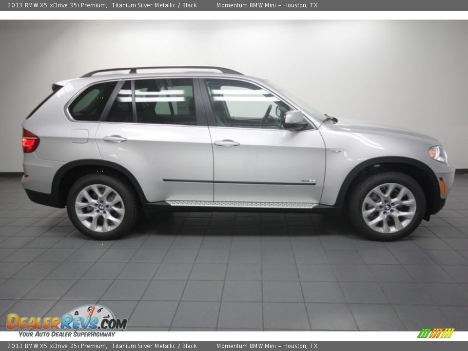 2013 BMW X5 xDrive 35i Premium Titanium Silver Metallic / Black Photo #2