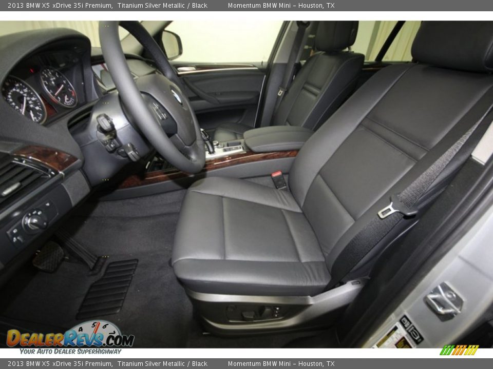 2013 BMW X5 xDrive 35i Premium Titanium Silver Metallic / Black Photo #3