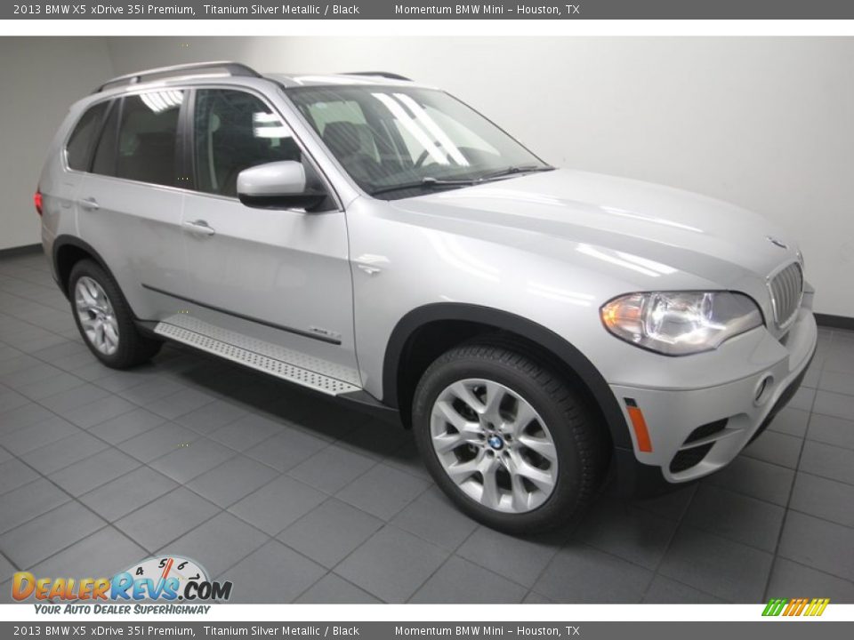 2013 BMW X5 xDrive 35i Premium Titanium Silver Metallic / Black Photo #6
