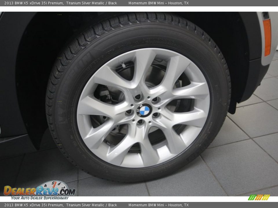 2013 BMW X5 xDrive 35i Premium Titanium Silver Metallic / Black Photo #7