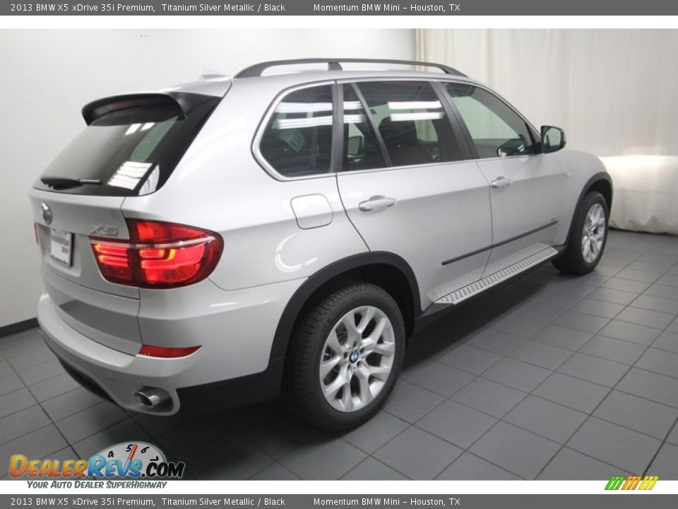 2013 BMW X5 xDrive 35i Premium Titanium Silver Metallic / Black Photo #8