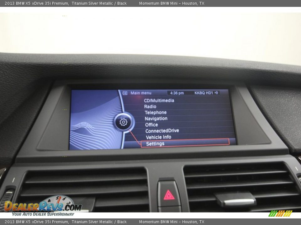 2013 BMW X5 xDrive 35i Premium Titanium Silver Metallic / Black Photo #18