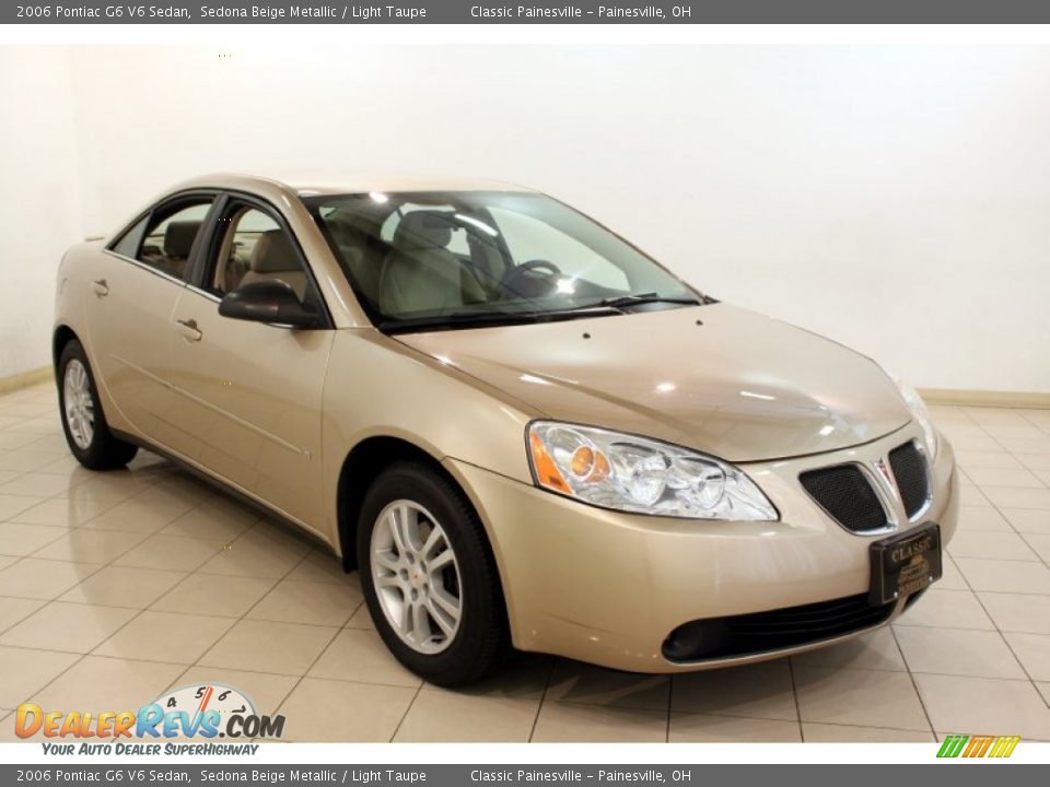 2006 Pontiac G6 V6 Sedan Sedona Beige Metallic / Light Taupe Photo #1