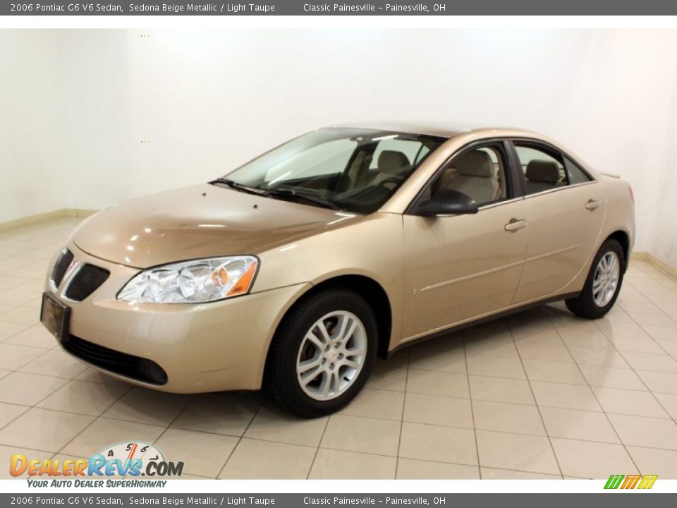 2006 Pontiac G6 V6 Sedan Sedona Beige Metallic / Light Taupe Photo #3