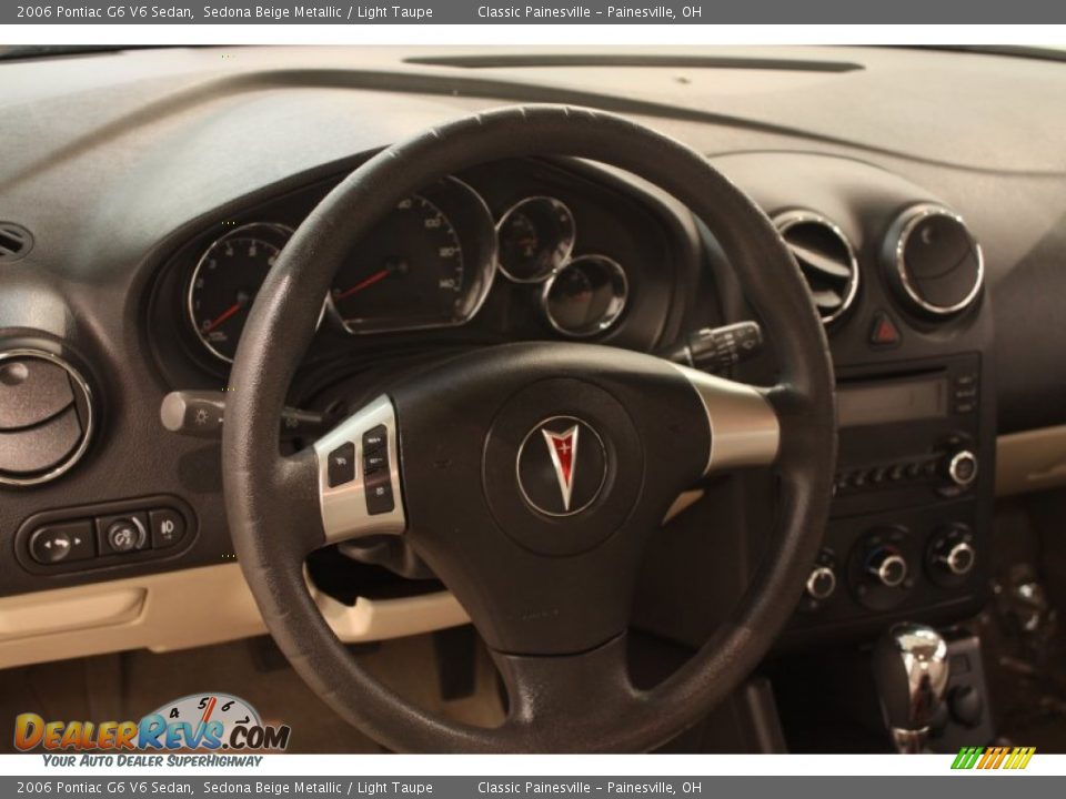 2006 Pontiac G6 V6 Sedan Sedona Beige Metallic / Light Taupe Photo #6