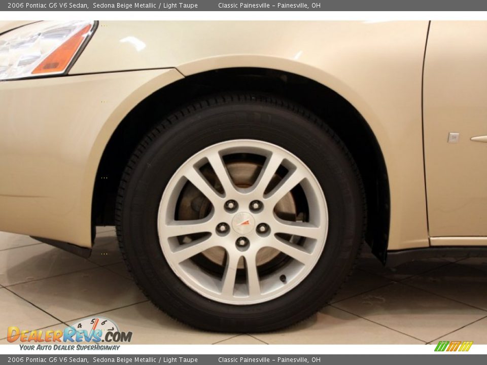 2006 Pontiac G6 V6 Sedan Sedona Beige Metallic / Light Taupe Photo #15