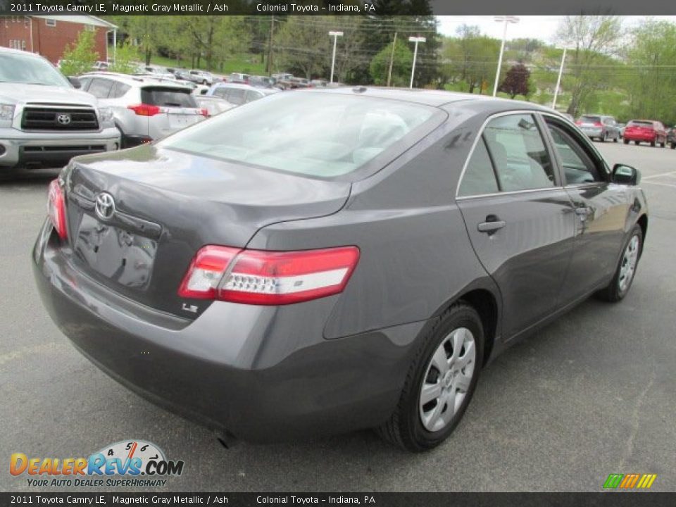 2011 Toyota Camry LE Magnetic Gray Metallic / Ash Photo #7
