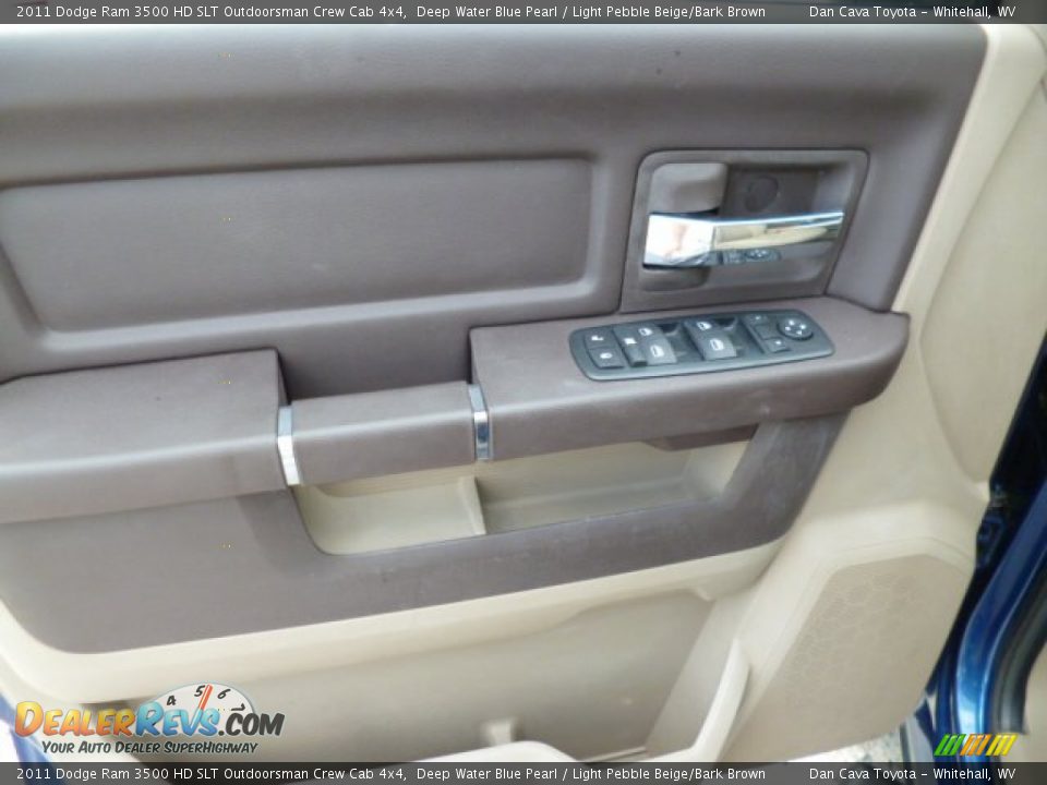 2011 Dodge Ram 3500 HD SLT Outdoorsman Crew Cab 4x4 Deep Water Blue Pearl / Light Pebble Beige/Bark Brown Photo #13