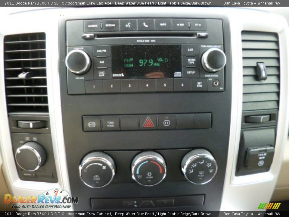 Controls of 2011 Dodge Ram 3500 HD SLT Outdoorsman Crew Cab 4x4 Photo #14