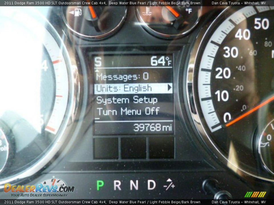 2011 Dodge Ram 3500 HD SLT Outdoorsman Crew Cab 4x4 Deep Water Blue Pearl / Light Pebble Beige/Bark Brown Photo #15