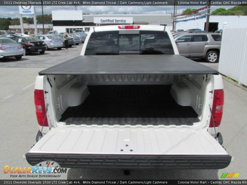 2011 Chevrolet Silverado 1500 LTZ Crew Cab 4x4 White Diamond Tricoat / Dark Cashmere/Light Cashmere Photo #7