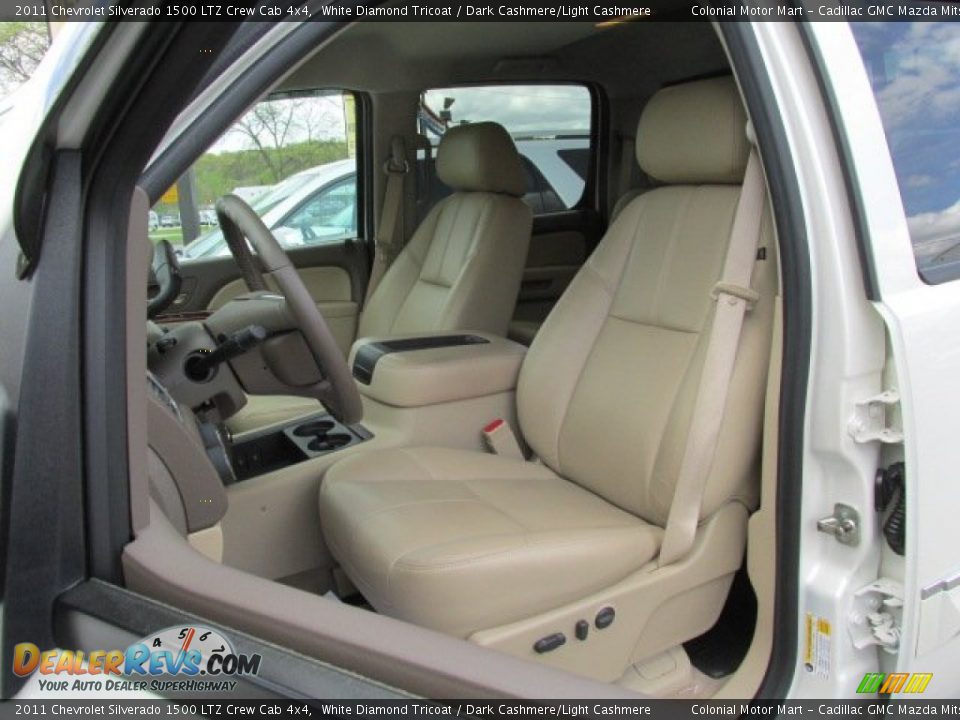 2011 Chevrolet Silverado 1500 LTZ Crew Cab 4x4 White Diamond Tricoat / Dark Cashmere/Light Cashmere Photo #9