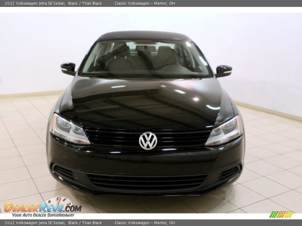 2012 Volkswagen Jetta SE Sedan Black / Titan Black Photo #2