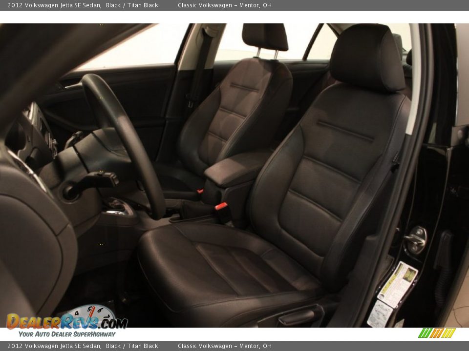 2012 Volkswagen Jetta SE Sedan Black / Titan Black Photo #5
