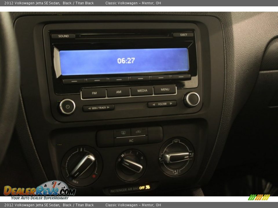 2012 Volkswagen Jetta SE Sedan Black / Titan Black Photo #8