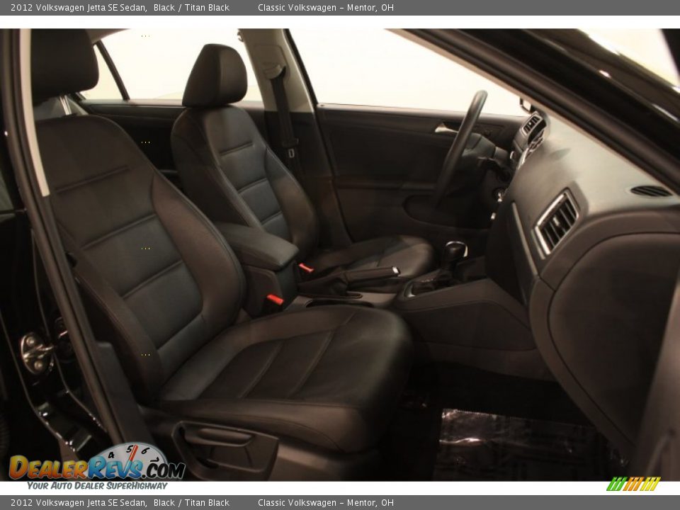 2012 Volkswagen Jetta SE Sedan Black / Titan Black Photo #10