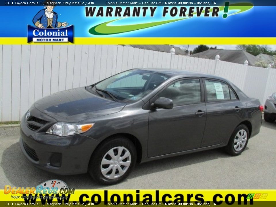 2011 Toyota Corolla LE Magnetic Gray Metallic / Ash Photo #1