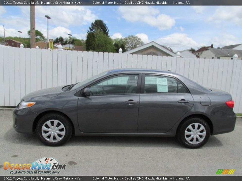 2011 Toyota Corolla LE Magnetic Gray Metallic / Ash Photo #2