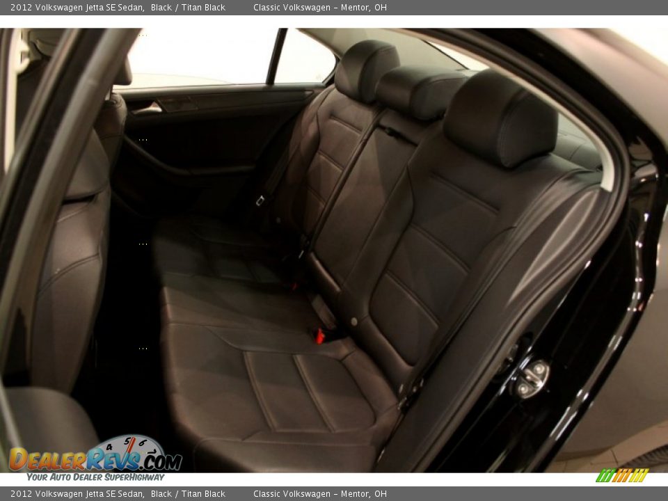 2012 Volkswagen Jetta SE Sedan Black / Titan Black Photo #12