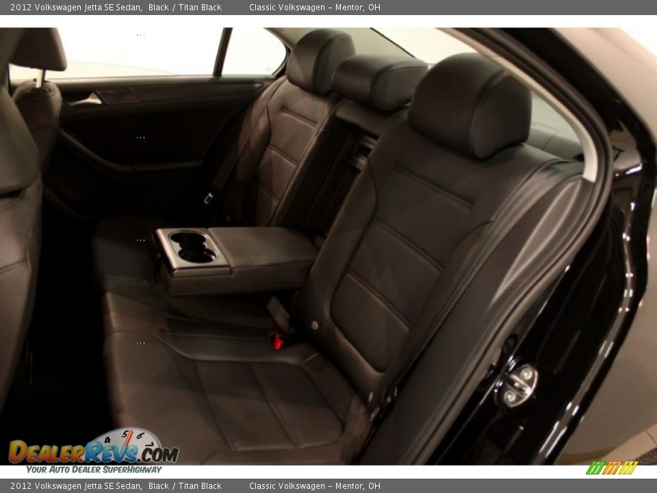 2012 Volkswagen Jetta SE Sedan Black / Titan Black Photo #13