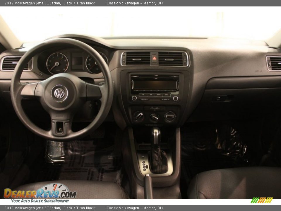 2012 Volkswagen Jetta SE Sedan Black / Titan Black Photo #14