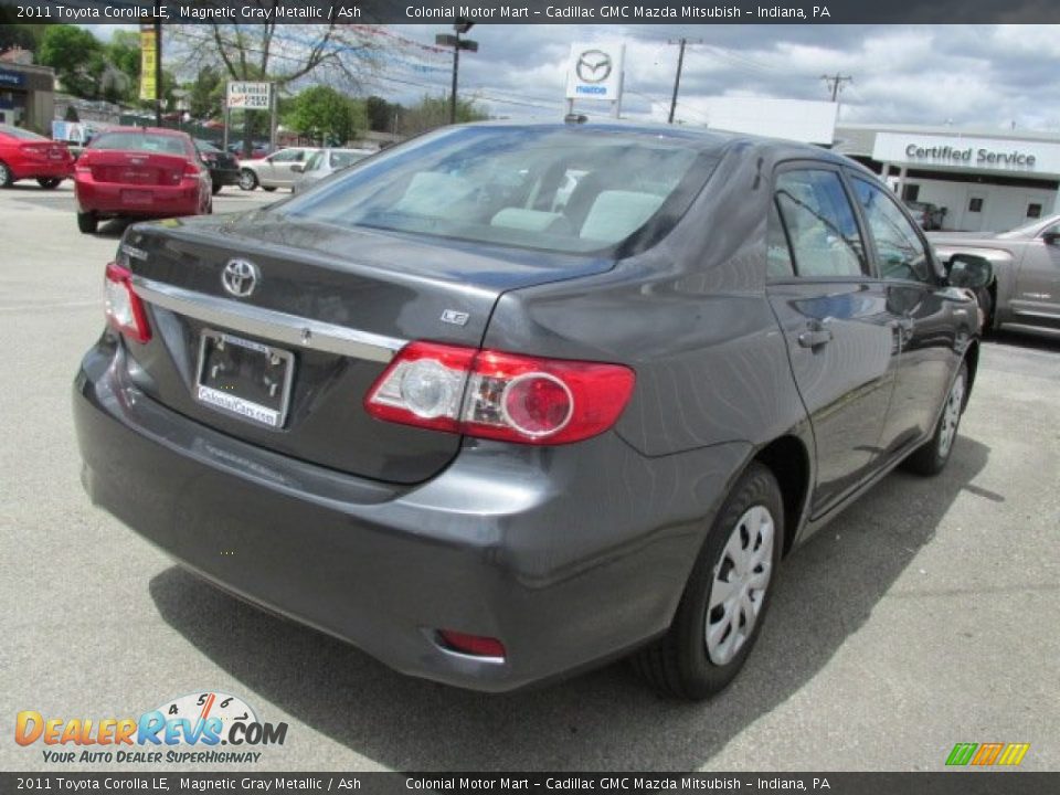 2011 Toyota Corolla LE Magnetic Gray Metallic / Ash Photo #6