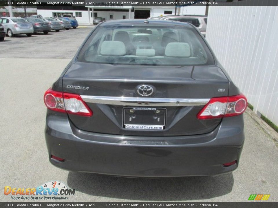 2011 Toyota Corolla LE Magnetic Gray Metallic / Ash Photo #7