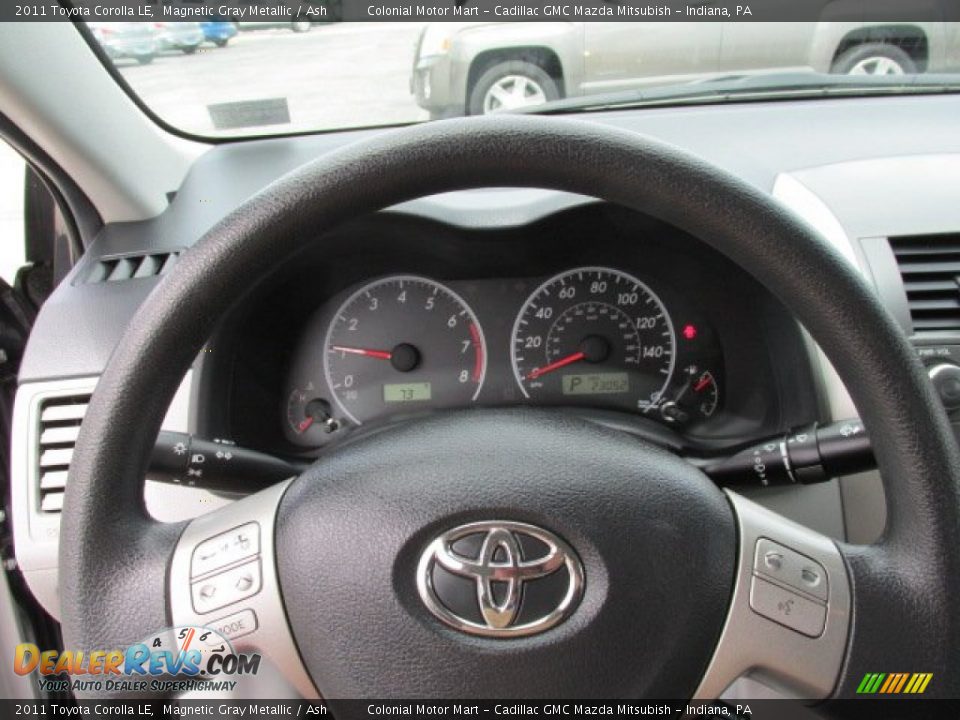 2011 Toyota Corolla LE Magnetic Gray Metallic / Ash Photo #12
