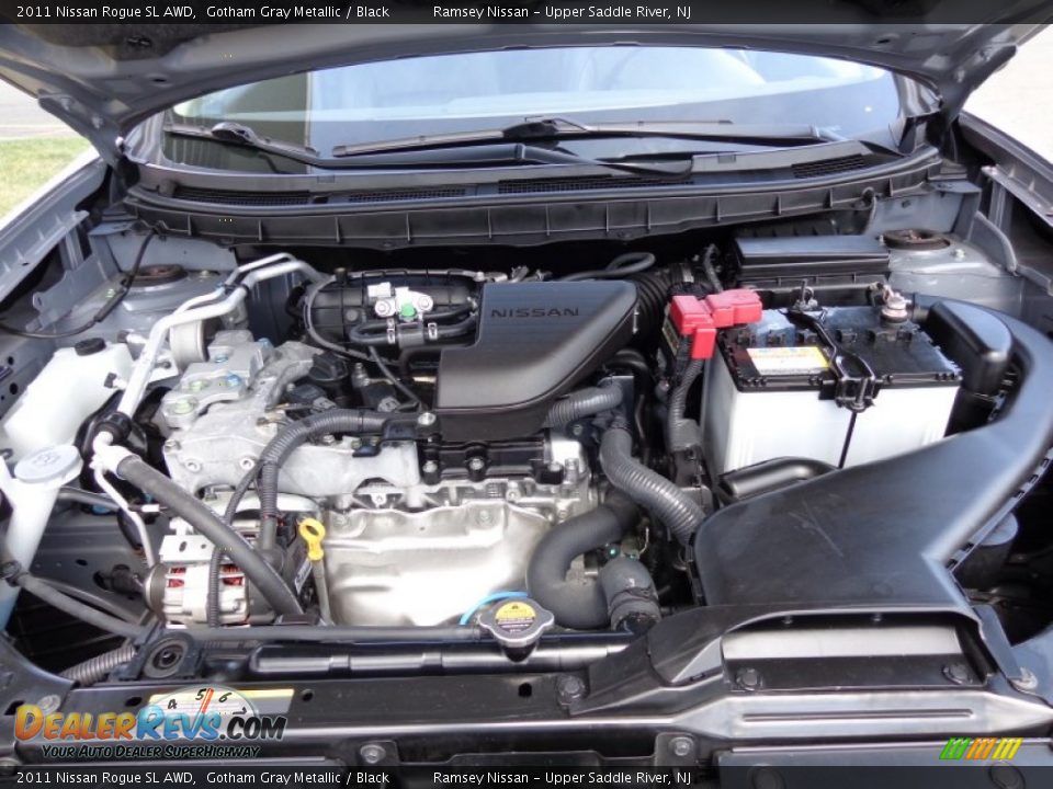 2011 Nissan Rogue SL AWD Gotham Gray Metallic / Black Photo #6