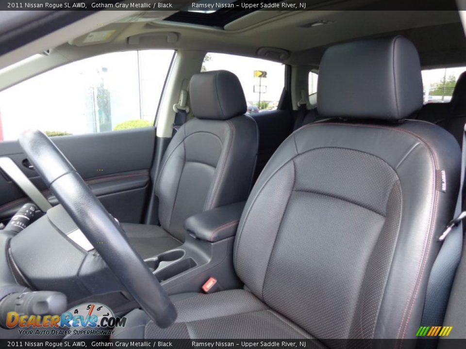 2011 Nissan Rogue SL AWD Gotham Gray Metallic / Black Photo #8