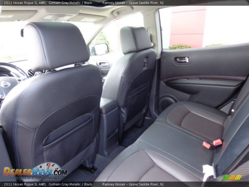 2011 Nissan Rogue SL AWD Gotham Gray Metallic / Black Photo #9