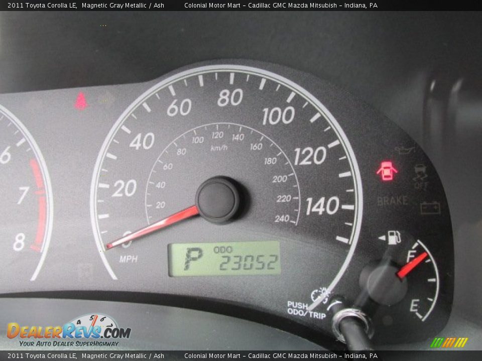 2011 Toyota Corolla LE Magnetic Gray Metallic / Ash Photo #19