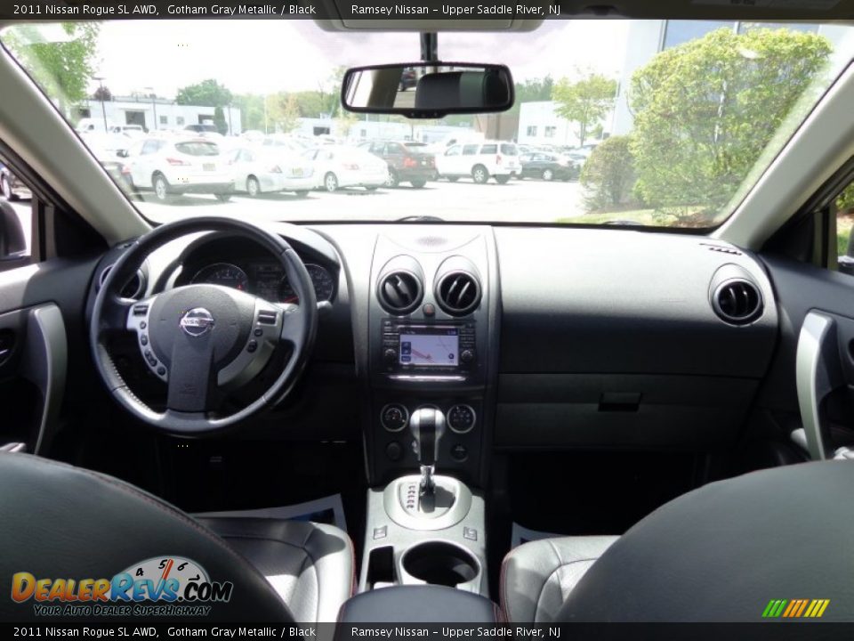 2011 Nissan Rogue SL AWD Gotham Gray Metallic / Black Photo #13