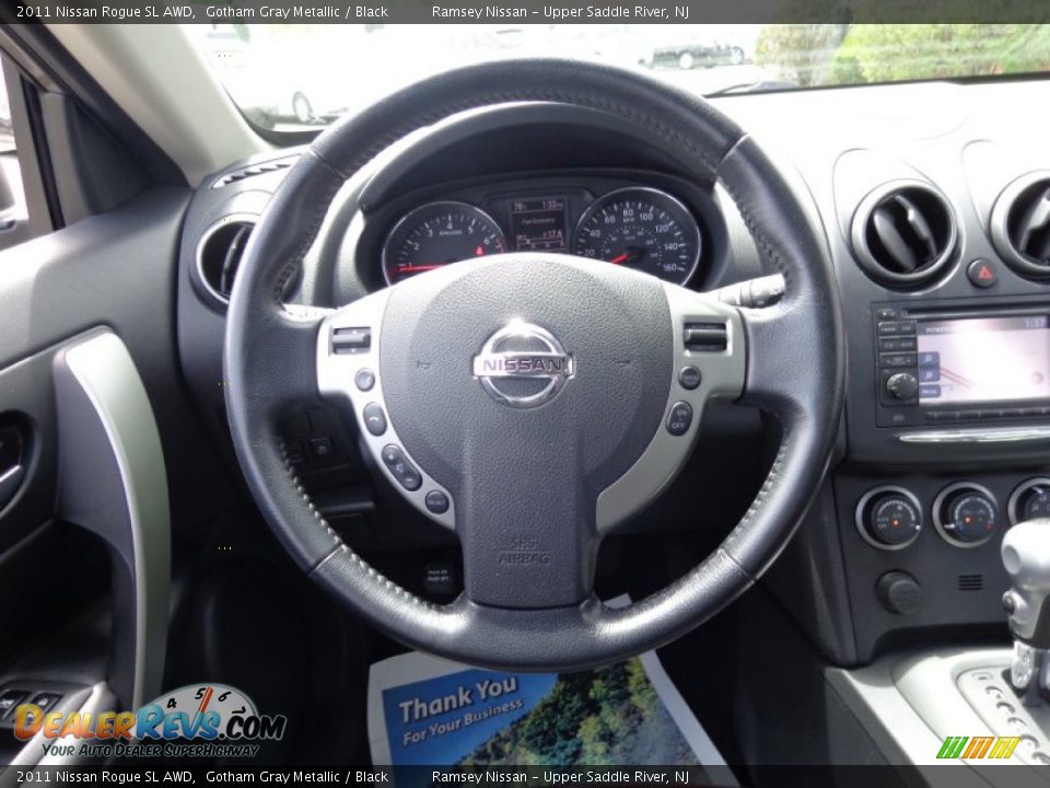 2011 Nissan Rogue SL AWD Gotham Gray Metallic / Black Photo #14