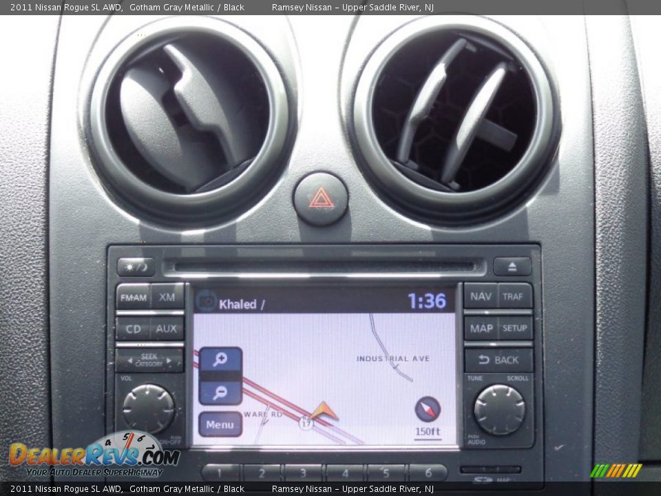 2011 Nissan Rogue SL AWD Gotham Gray Metallic / Black Photo #16