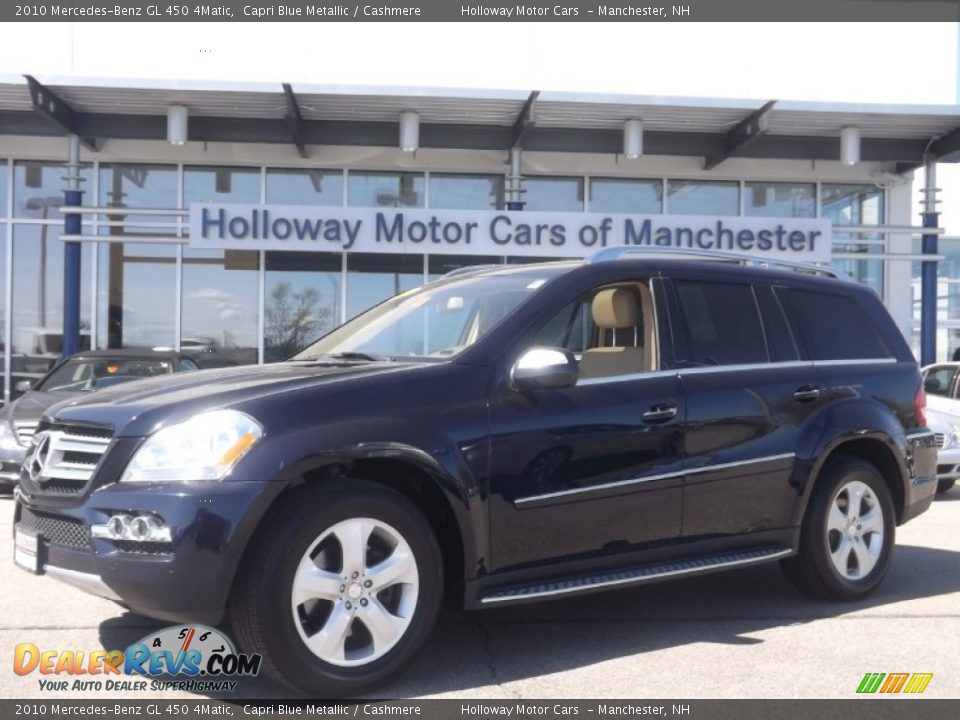 2010 Mercedes-Benz GL 450 4Matic Capri Blue Metallic / Cashmere Photo #1