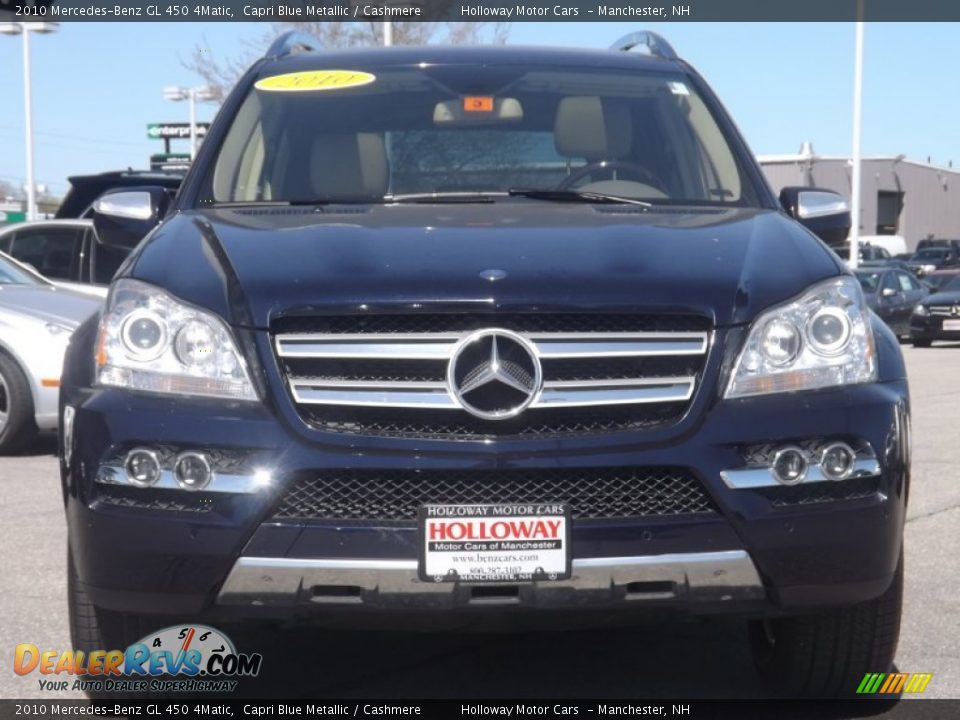 2010 Mercedes-Benz GL 450 4Matic Capri Blue Metallic / Cashmere Photo #2