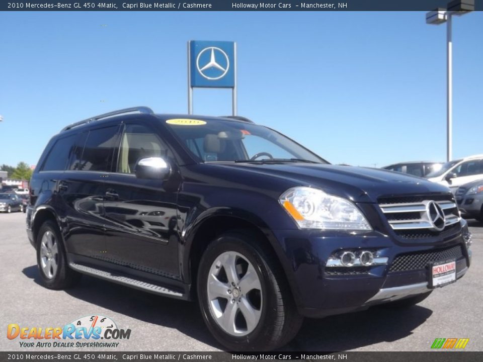 2010 Mercedes-Benz GL 450 4Matic Capri Blue Metallic / Cashmere Photo #3