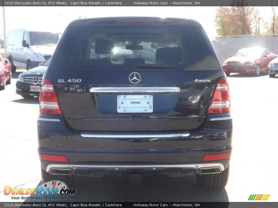 2010 Mercedes-Benz GL 450 4Matic Capri Blue Metallic / Cashmere Photo #4