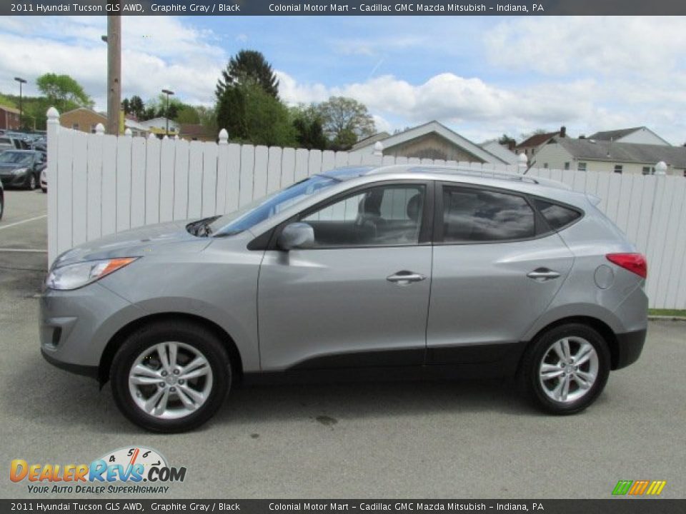 2011 Hyundai Tucson GLS AWD Graphite Gray / Black Photo #2