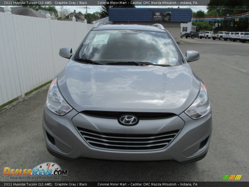 2011 Hyundai Tucson GLS AWD Graphite Gray / Black Photo #4