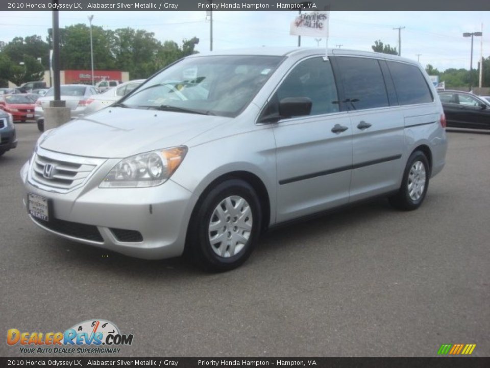 2010 Honda Odyssey LX Alabaster Silver Metallic / Gray Photo #2