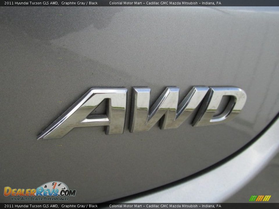 2011 Hyundai Tucson GLS AWD Graphite Gray / Black Photo #7
